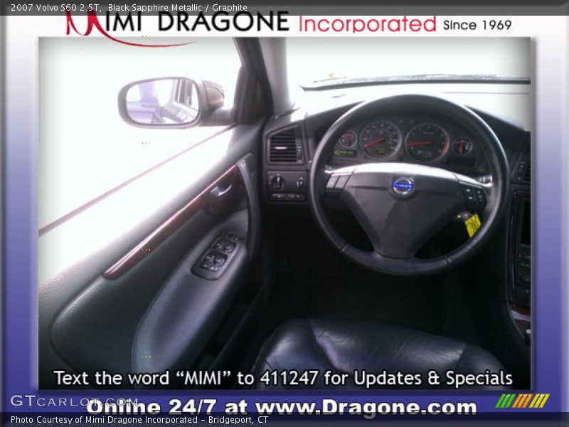 Black Sapphire Metallic / Graphite 2007 Volvo S60 2.5T