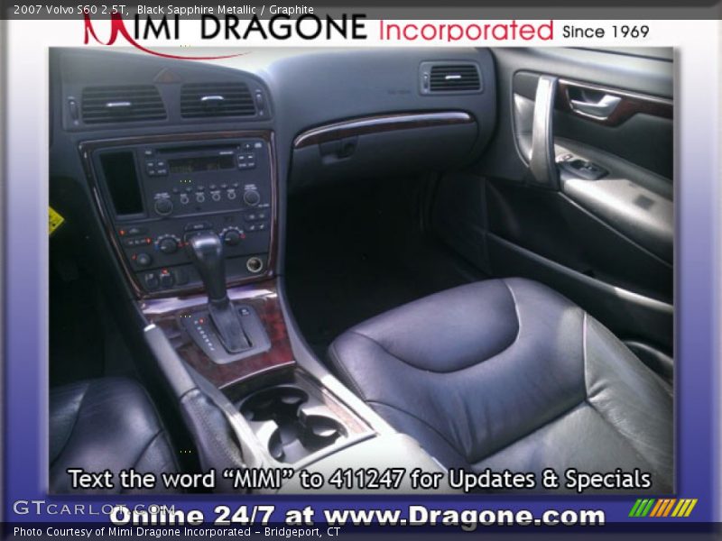 Black Sapphire Metallic / Graphite 2007 Volvo S60 2.5T
