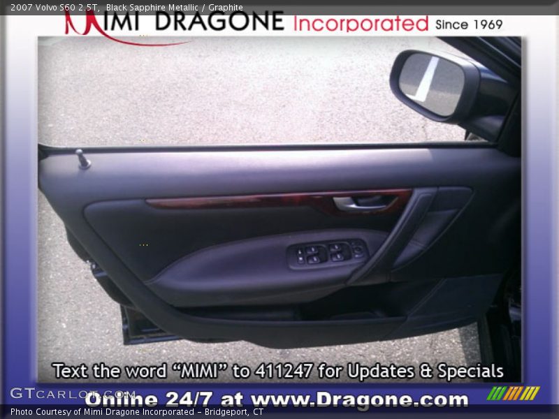 Black Sapphire Metallic / Graphite 2007 Volvo S60 2.5T