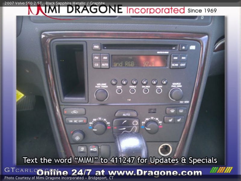Black Sapphire Metallic / Graphite 2007 Volvo S60 2.5T