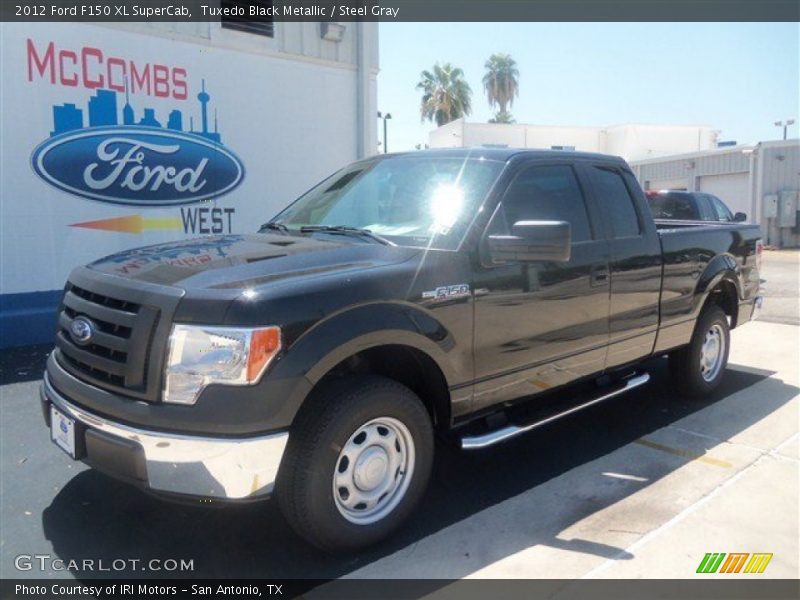 Tuxedo Black Metallic / Steel Gray 2012 Ford F150 XL SuperCab