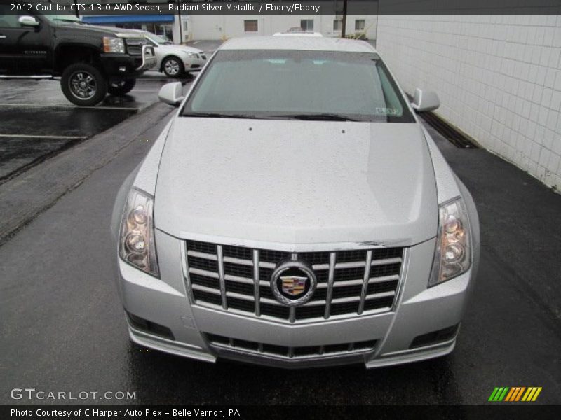 Radiant Silver Metallic / Ebony/Ebony 2012 Cadillac CTS 4 3.0 AWD Sedan