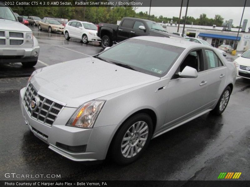 Radiant Silver Metallic / Ebony/Ebony 2012 Cadillac CTS 4 3.0 AWD Sedan