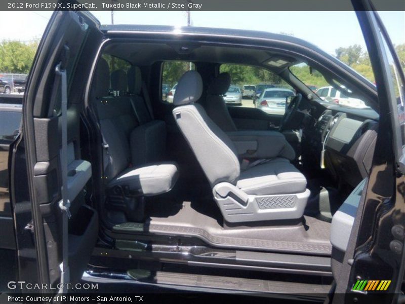 Tuxedo Black Metallic / Steel Gray 2012 Ford F150 XL SuperCab