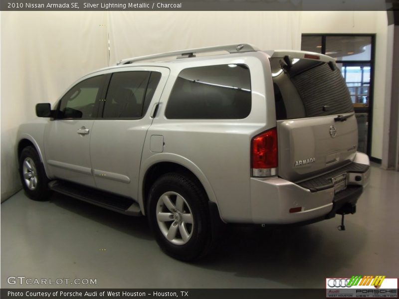 Silver Lightning Metallic / Charcoal 2010 Nissan Armada SE