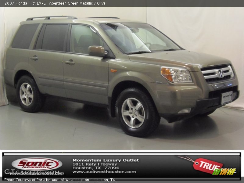 Aberdeen Green Metallic / Olive 2007 Honda Pilot EX-L