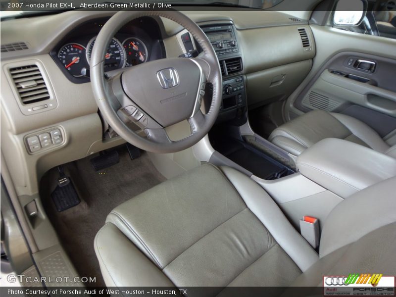 Aberdeen Green Metallic / Olive 2007 Honda Pilot EX-L