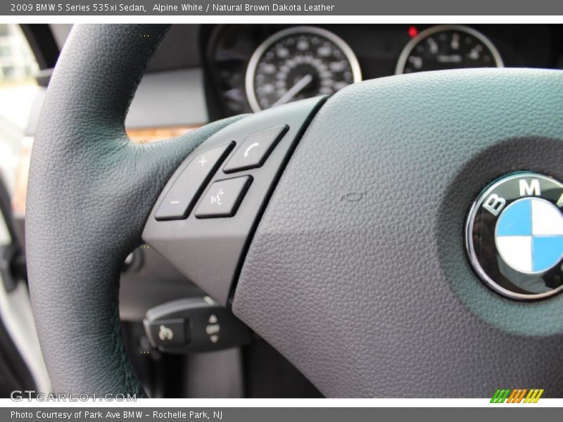 Alpine White / Natural Brown Dakota Leather 2009 BMW 5 Series 535xi Sedan
