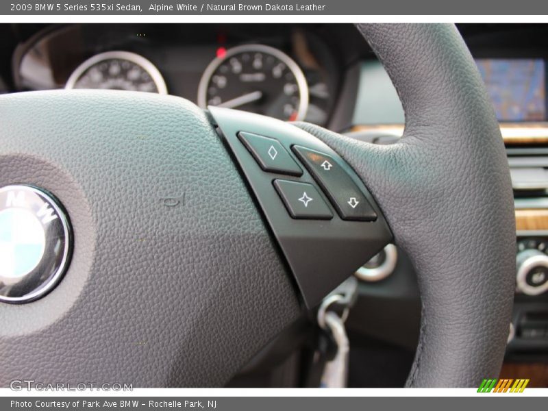 Alpine White / Natural Brown Dakota Leather 2009 BMW 5 Series 535xi Sedan