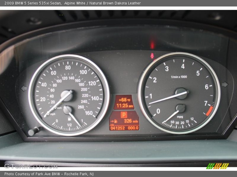 Alpine White / Natural Brown Dakota Leather 2009 BMW 5 Series 535xi Sedan
