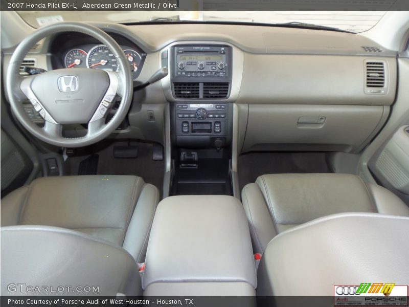 Aberdeen Green Metallic / Olive 2007 Honda Pilot EX-L