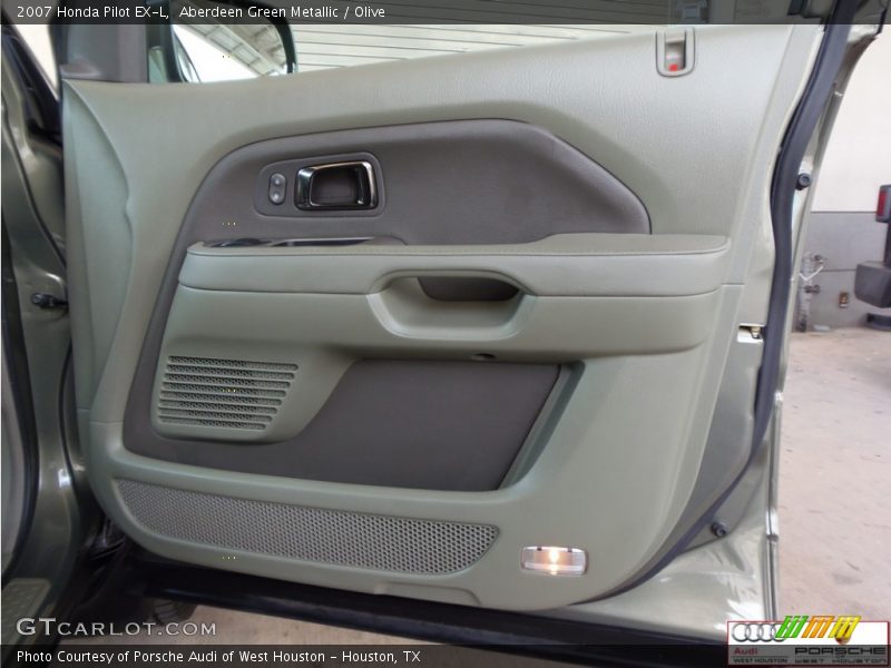 Aberdeen Green Metallic / Olive 2007 Honda Pilot EX-L