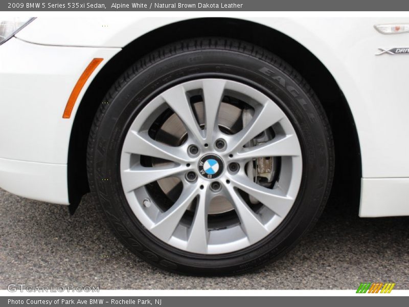 Alpine White / Natural Brown Dakota Leather 2009 BMW 5 Series 535xi Sedan