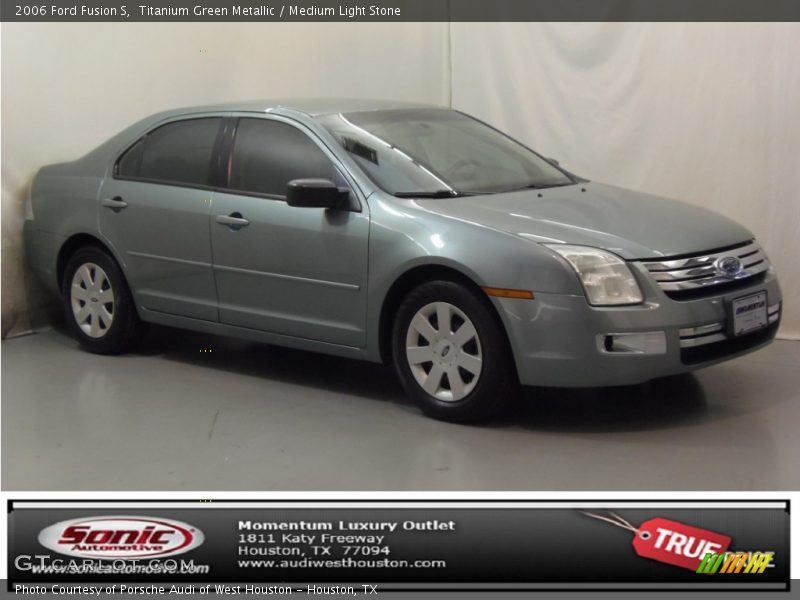 Titanium Green Metallic / Medium Light Stone 2006 Ford Fusion S