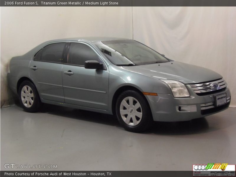 Titanium Green Metallic / Medium Light Stone 2006 Ford Fusion S