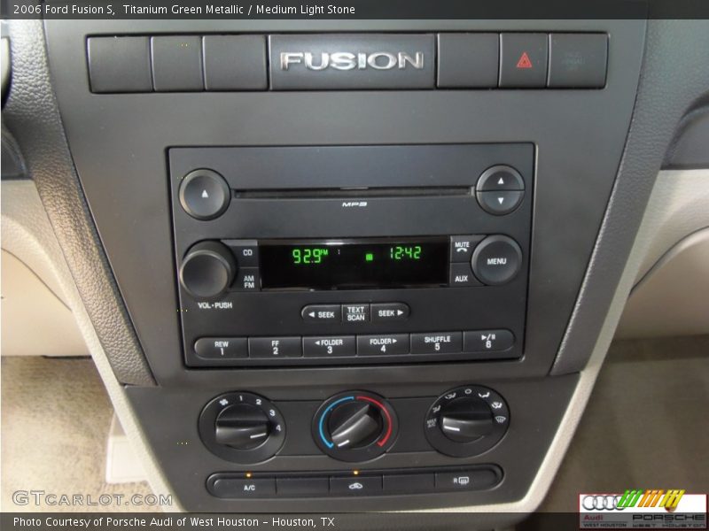 Titanium Green Metallic / Medium Light Stone 2006 Ford Fusion S