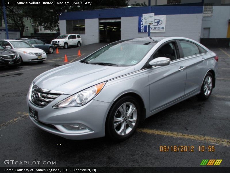 Radiant Silver / Gray 2012 Hyundai Sonata Limited