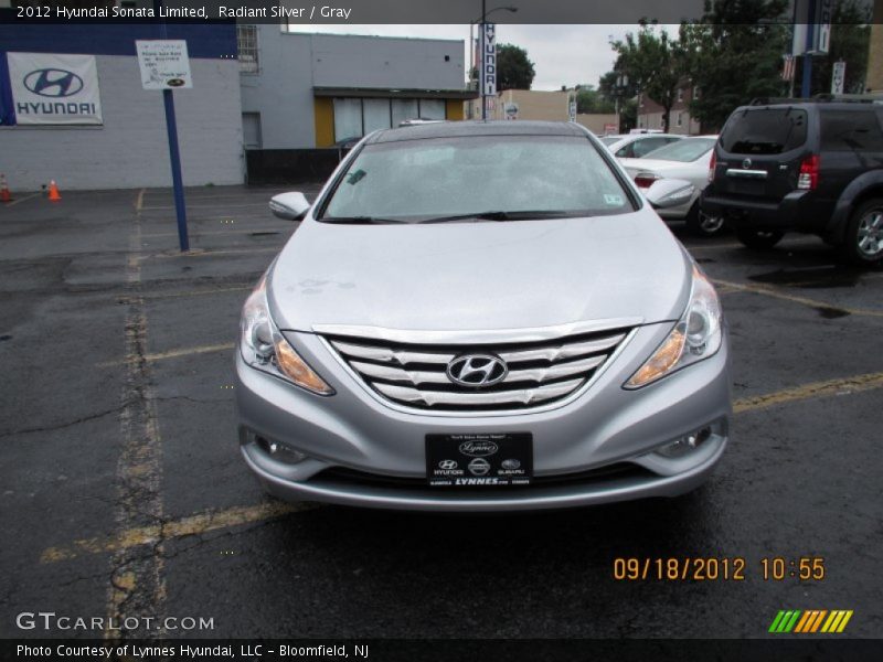 Radiant Silver / Gray 2012 Hyundai Sonata Limited