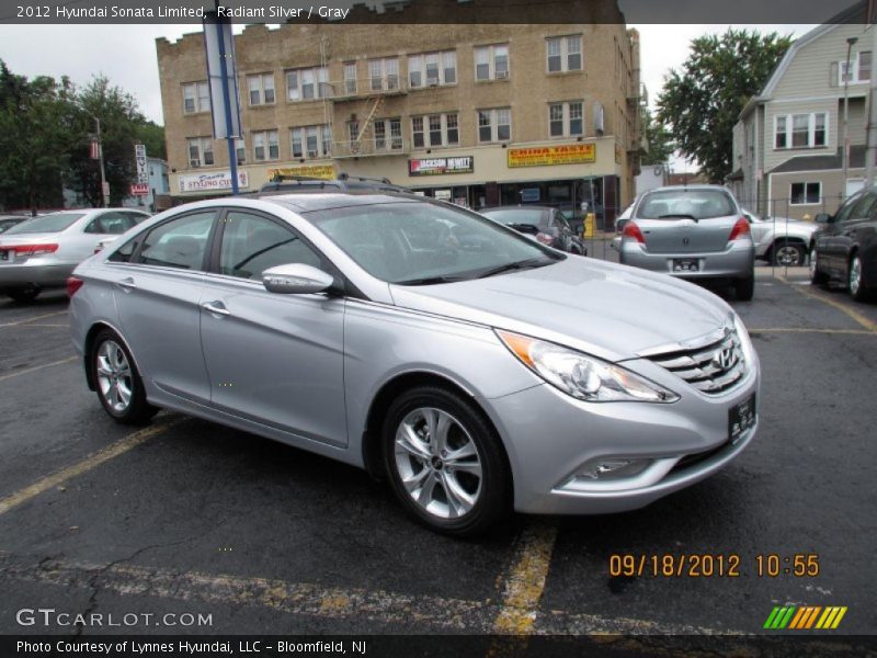 Radiant Silver / Gray 2012 Hyundai Sonata Limited