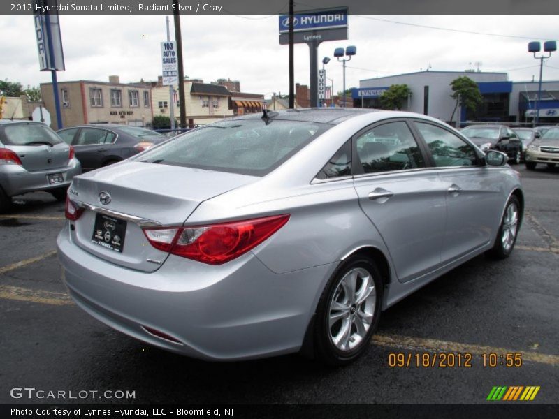 Radiant Silver / Gray 2012 Hyundai Sonata Limited