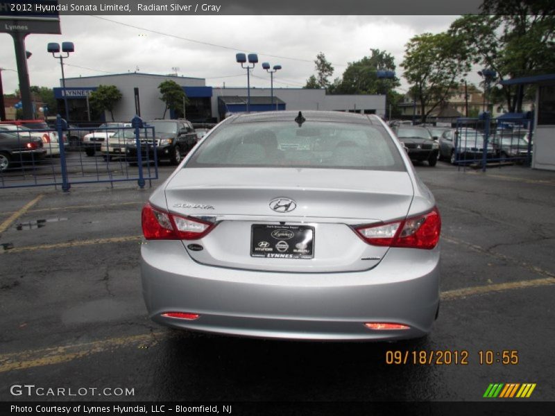 Radiant Silver / Gray 2012 Hyundai Sonata Limited