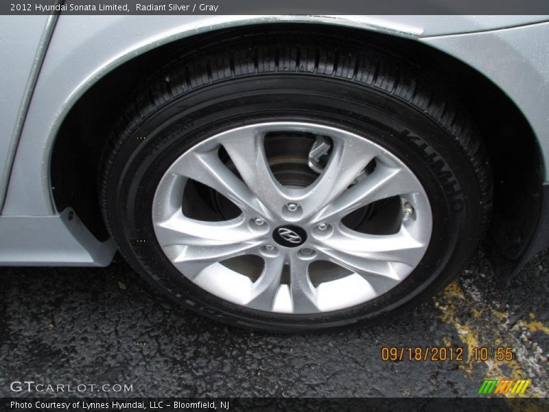 Radiant Silver / Gray 2012 Hyundai Sonata Limited