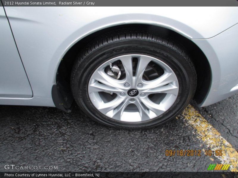 Radiant Silver / Gray 2012 Hyundai Sonata Limited