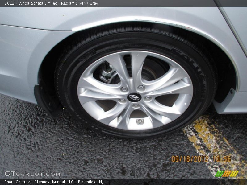 Radiant Silver / Gray 2012 Hyundai Sonata Limited