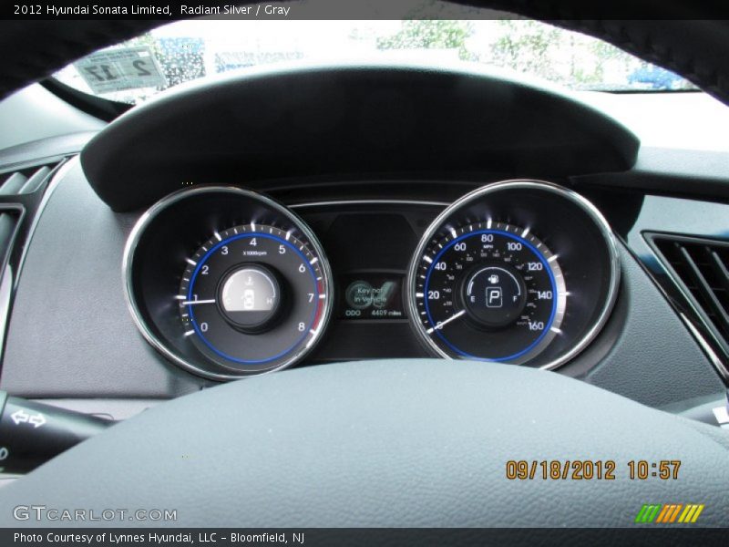 Radiant Silver / Gray 2012 Hyundai Sonata Limited