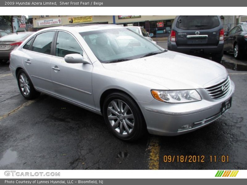 Silver Frost Pearl / Beige 2009 Hyundai Azera Limited