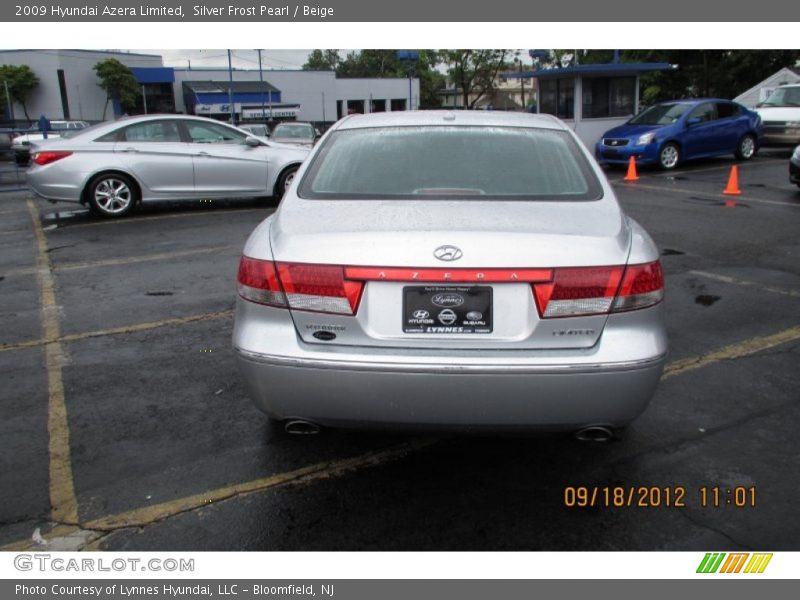 Silver Frost Pearl / Beige 2009 Hyundai Azera Limited