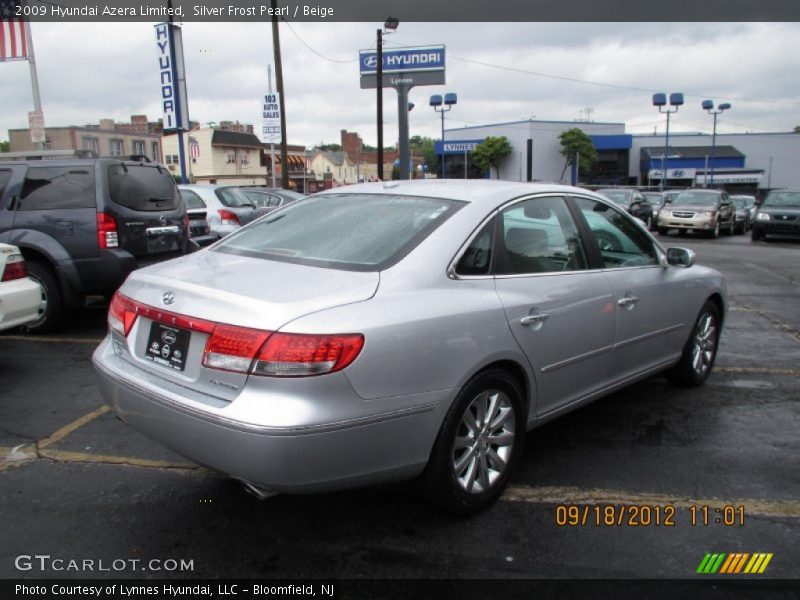 Silver Frost Pearl / Beige 2009 Hyundai Azera Limited