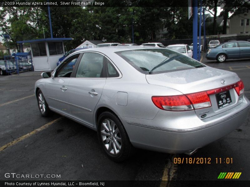 Silver Frost Pearl / Beige 2009 Hyundai Azera Limited