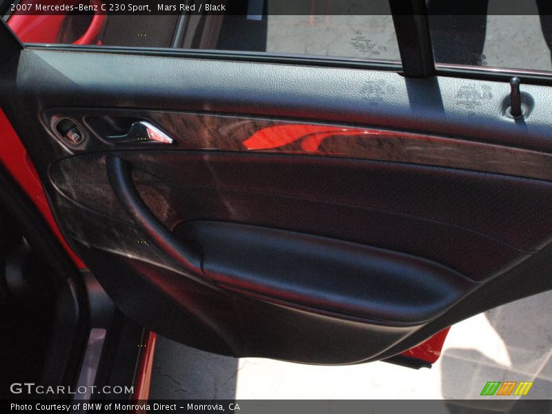 Mars Red / Black 2007 Mercedes-Benz C 230 Sport