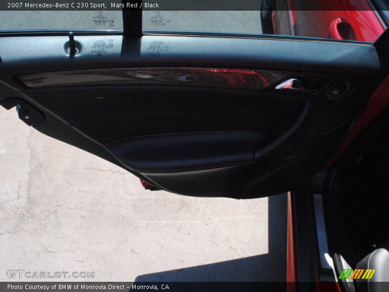 Mars Red / Black 2007 Mercedes-Benz C 230 Sport