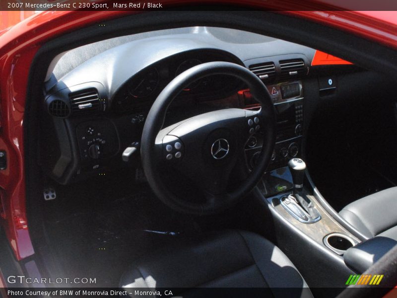 Mars Red / Black 2007 Mercedes-Benz C 230 Sport