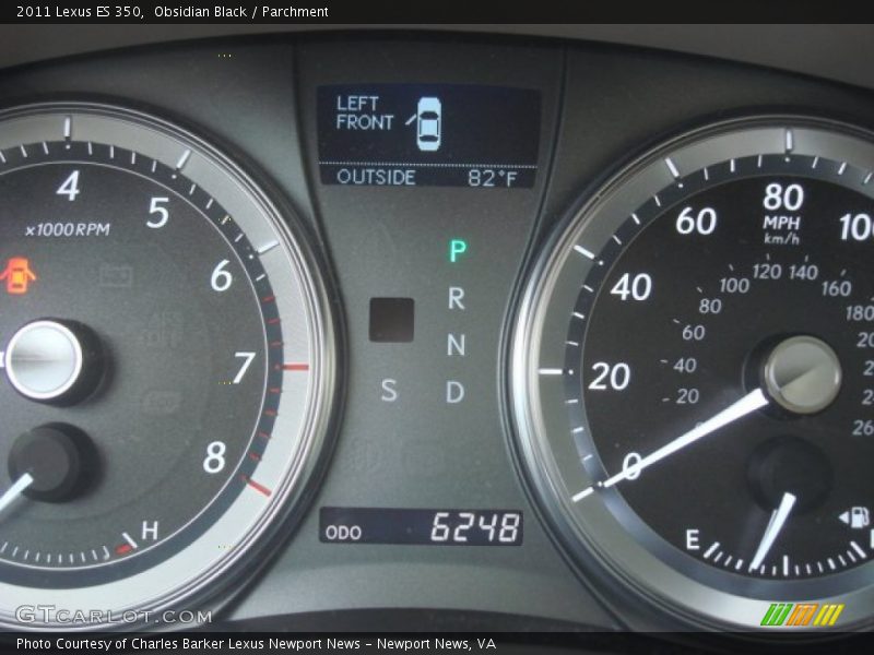 Obsidian Black / Parchment 2011 Lexus ES 350