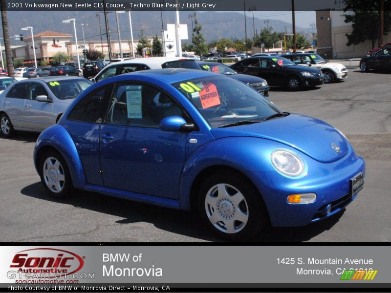 Techno Blue Pearl / Light Grey 2001 Volkswagen New Beetle GLS Coupe