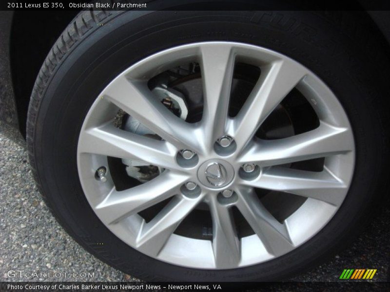 Obsidian Black / Parchment 2011 Lexus ES 350