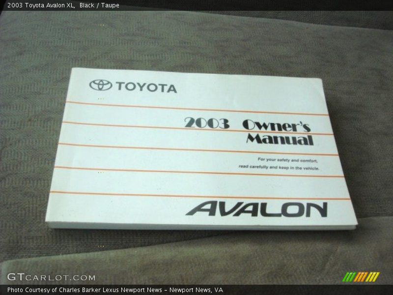 Black / Taupe 2003 Toyota Avalon XL