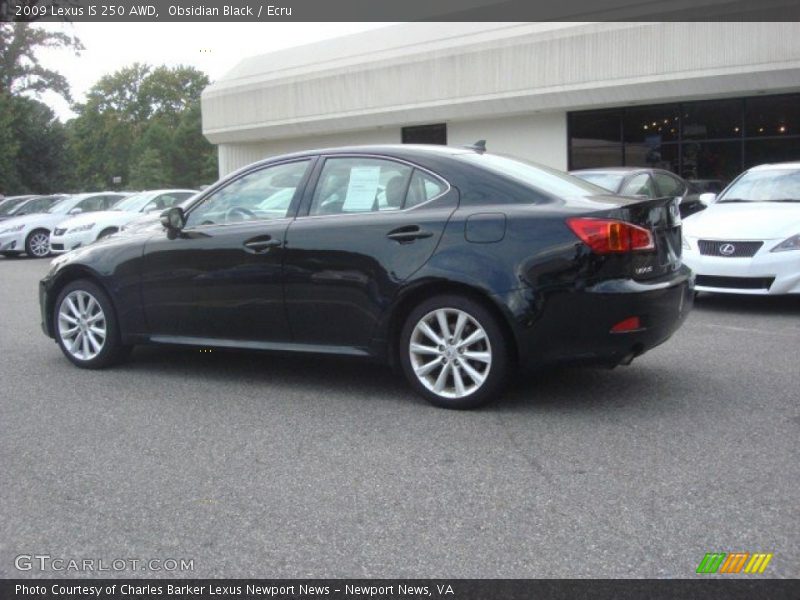 Obsidian Black / Ecru 2009 Lexus IS 250 AWD