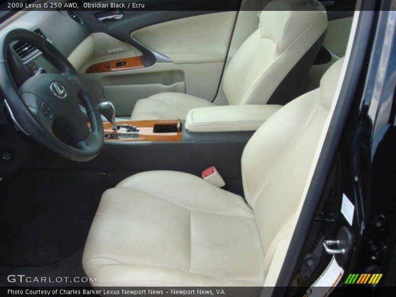 Obsidian Black / Ecru 2009 Lexus IS 250 AWD