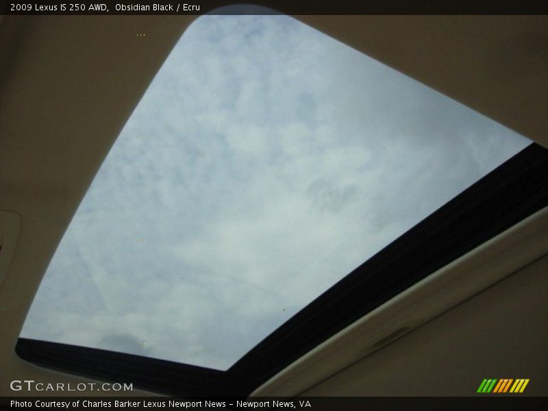 Obsidian Black / Ecru 2009 Lexus IS 250 AWD