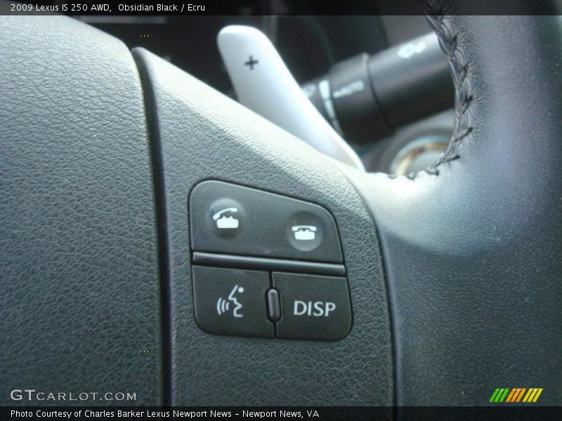 Obsidian Black / Ecru 2009 Lexus IS 250 AWD
