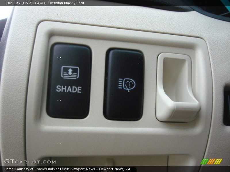 Obsidian Black / Ecru 2009 Lexus IS 250 AWD