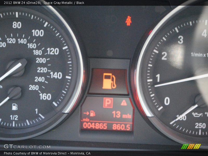 Space Gray Metallic / Black 2012 BMW Z4 sDrive28i