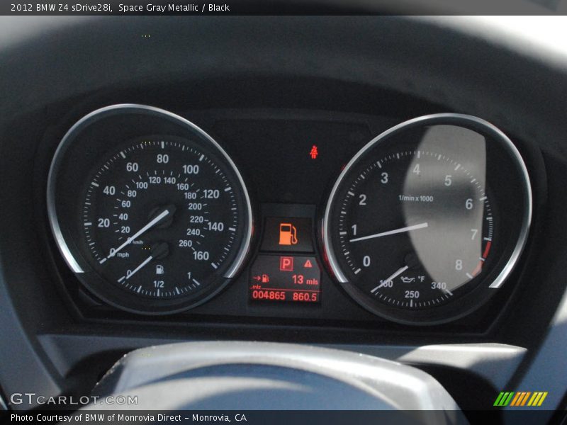 Space Gray Metallic / Black 2012 BMW Z4 sDrive28i