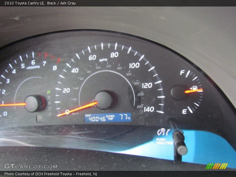 Black / Ash Gray 2010 Toyota Camry LE