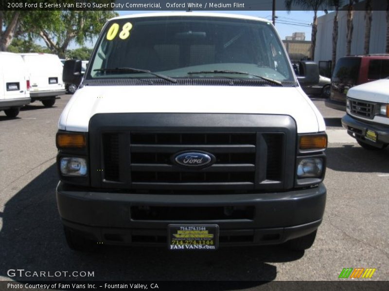 Oxford White / Medium Flint 2008 Ford E Series Van E250 Super Duty Commericial