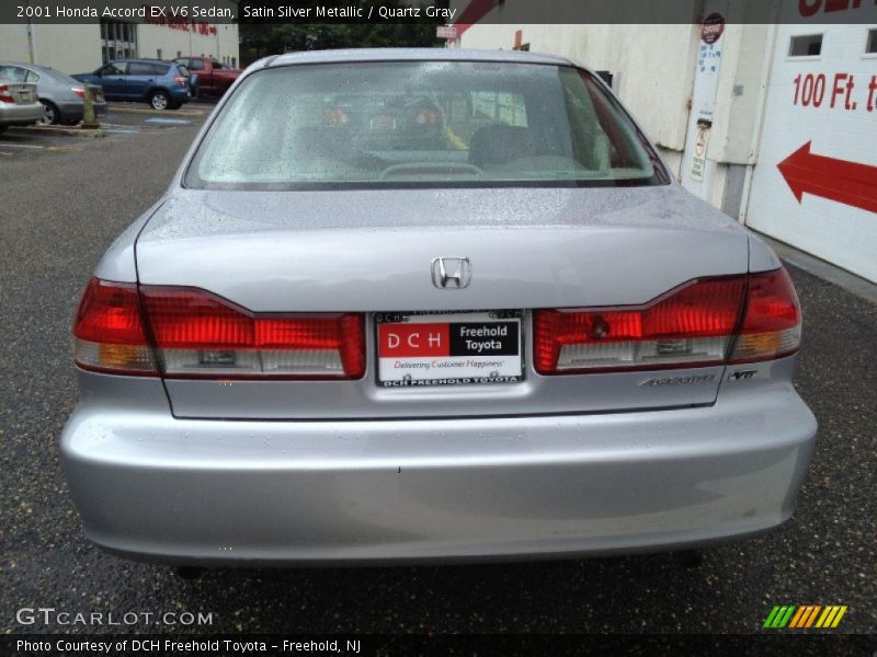 Satin Silver Metallic / Quartz Gray 2001 Honda Accord EX V6 Sedan